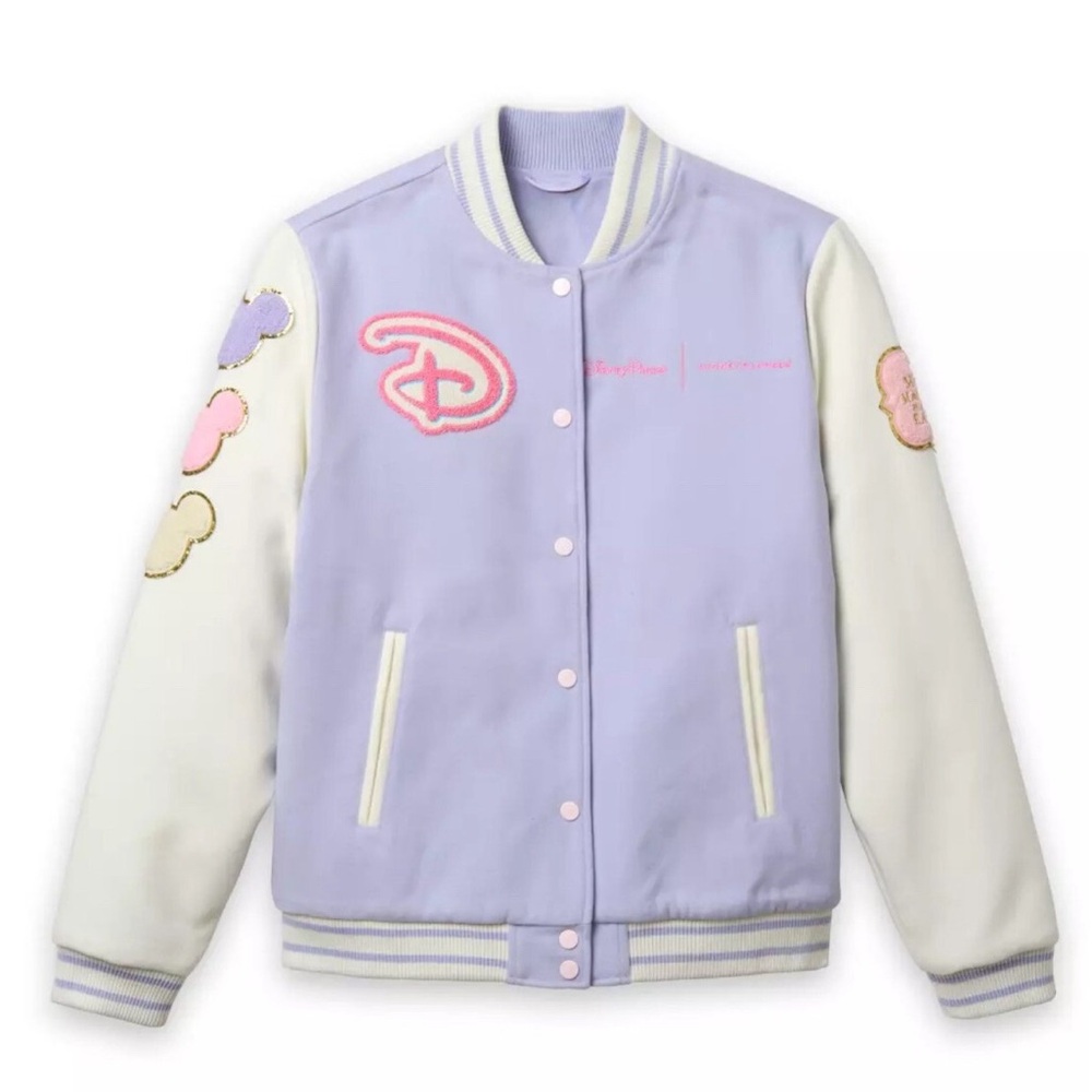 NWT STONEY CLOVER LANE X Walt Disney World Stoney Clover Logo Varsity Jacket - Picture 2 of 9